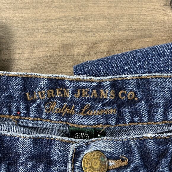 Ralph Lauren Womens Classic Bootcut Jeans Size 14 34x29 High Rise Stretch - Picture 7 of 10
